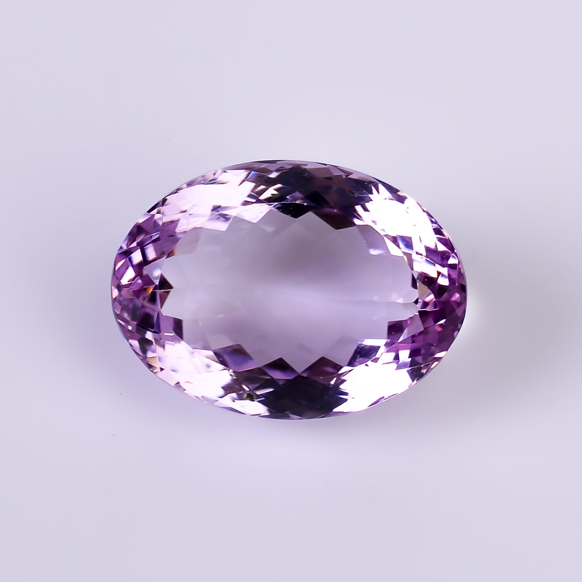 natural amethyst oval shape facit cut stone loose gemstone
